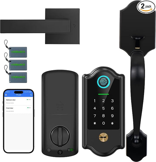 Smart Fingerprint Door Lock for Front Door – Keyless Entry Deadbolt by YOSIMIKA