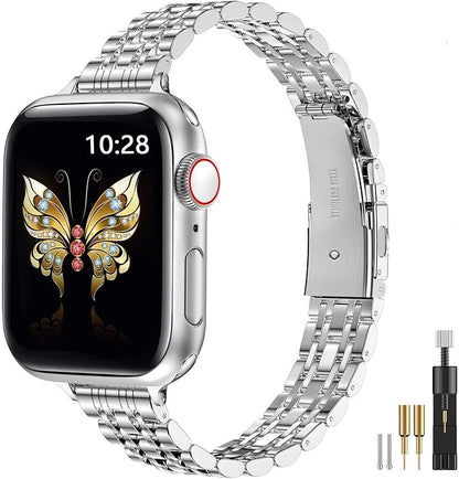 MioHHR Slim Metal Band Compatible by ProfessionalStainlessSteelWatchBandCase
