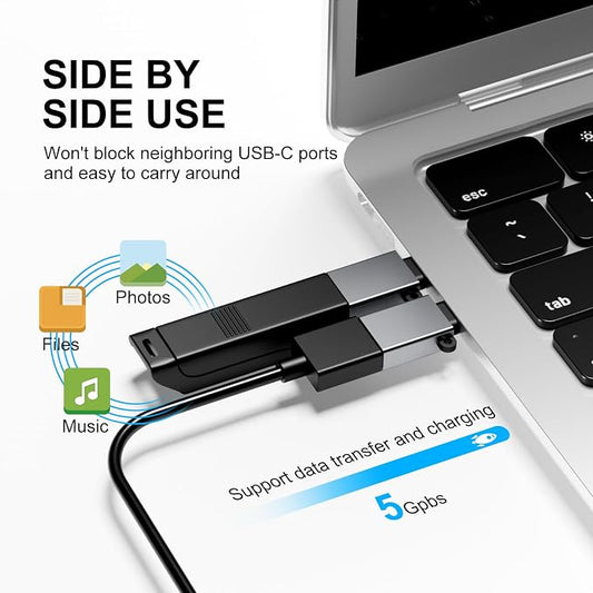 USB Type C Adapter 8 Pack, USB to USB C Adapter, USBC Type A Male Female OTG - Image 2
