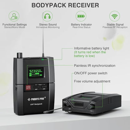Phenyx Pro Wireless in-Ear Monitor System, Stereo IEM System - Image 3