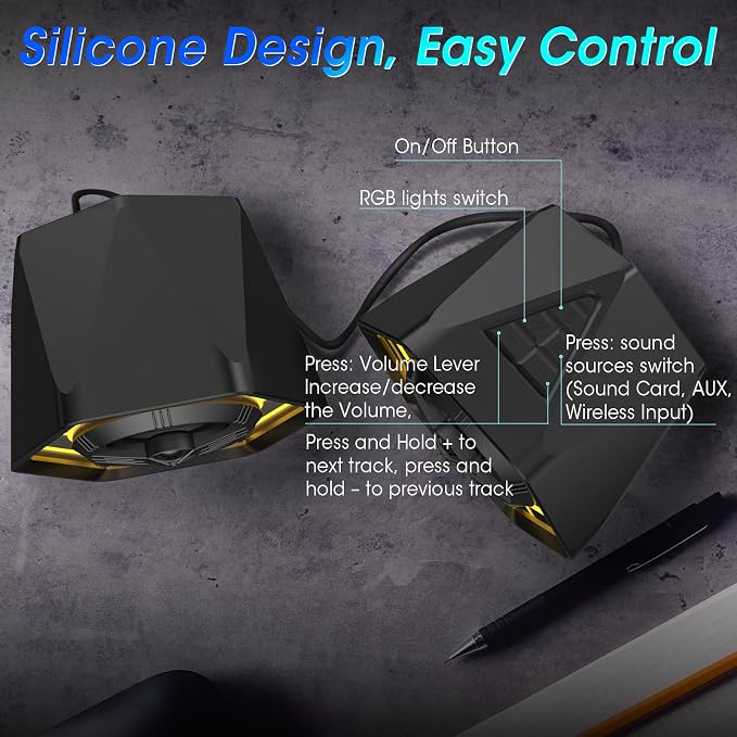 BESTISAN Computer Gaming Speakers - Image 8