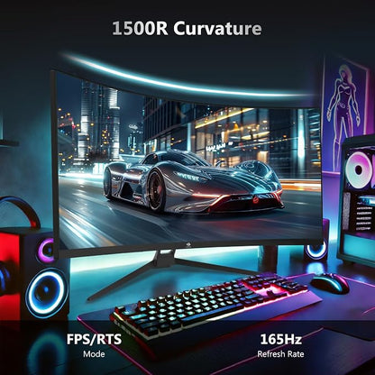 Z-Edge 34" Curved Gaming Monitor, WQHD 1440P 165Hz 144Hz PC Monitor, MPRT 1ms - Image 4