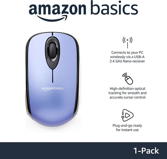 Amazon Basics 2.4 Ghz Wireless Optical Computer Mouse - Image 2