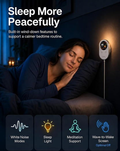 Contactless Smart Sleep Tracker, Bedside Sleep Monitor Wellness Device - Image 4