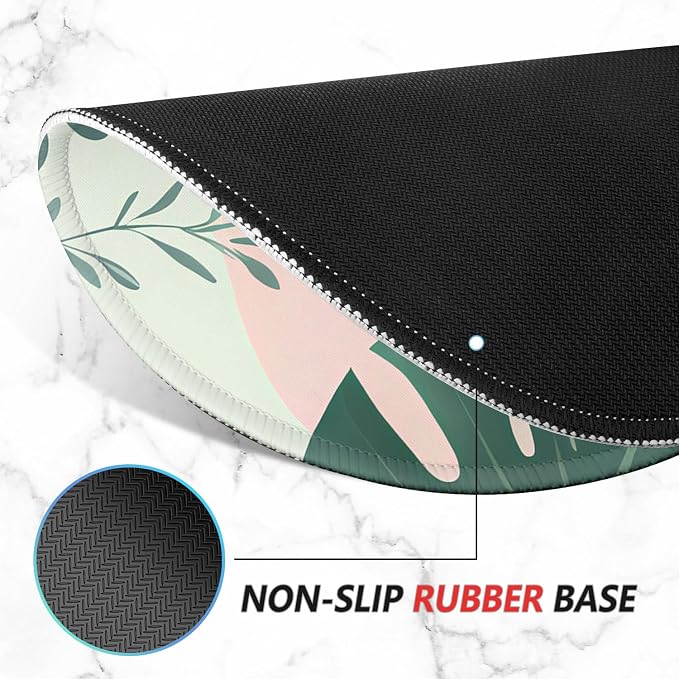 ITNRSIIET Mouse Pad Non-Slip Rubber Base Smooth Surface Stitched Edges - Image 4