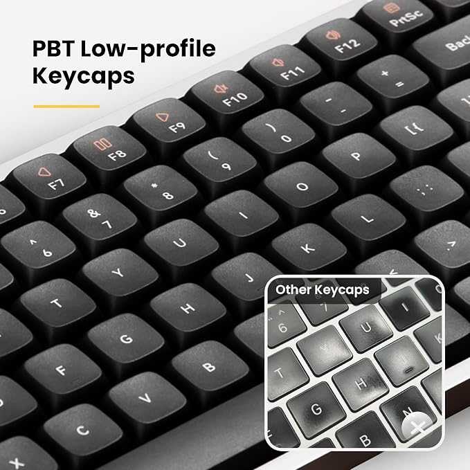 LOFREE Flow Low Profile Mechanical Keyboard, 100 Keys Rechargeable Wireless - Image 4