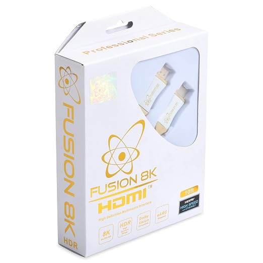 White HDR HDMI 2.1 Certified Cable Supports 10K 8K @60Hz and 4K @120Hz - Image 4