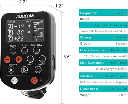 AODELAN TTL Wireless Flash Trigger - Image 8