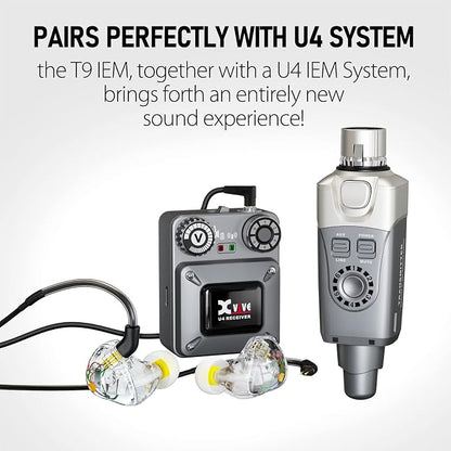 Xvive U4T9 Wireless in-Ear Monitor System, U4 in-Ear Monitor System, T9 IEM - Image 4