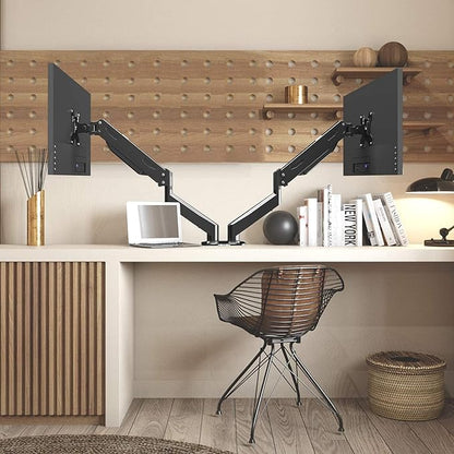 Pholiten Dual Monitor Arm 32inch, Fully Adjustable Gas Spring Monitor Desk - Image 5