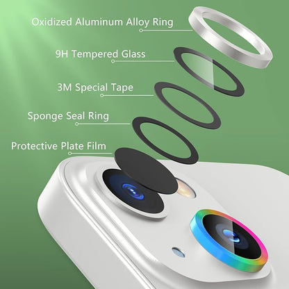 AGVEE 3+3 6 Pack for iPhone 14 6.1" / 14 Plus 6.7" Camera Lens Cover Protector - Image 7