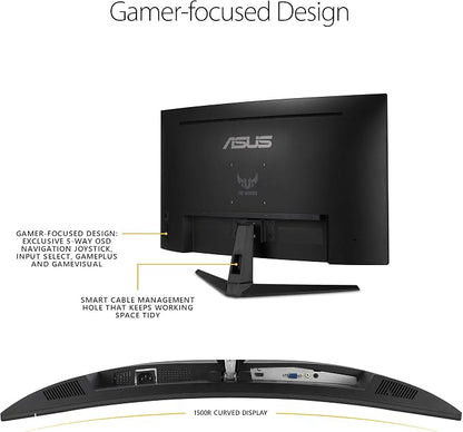 ASUS TUF Gaming VG328H1B 32” Curved Monitor, 1080P Full HD, Extreme Low Motion - Image 5