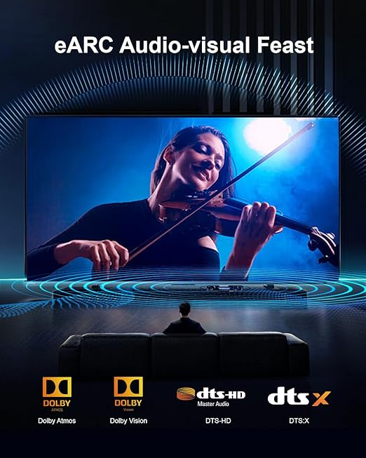 10K 8K 4K HDMI 2.1 Cable, CL3 Rated in Wall 48Gbps Ultra High Speed Cable 15 - Image 3