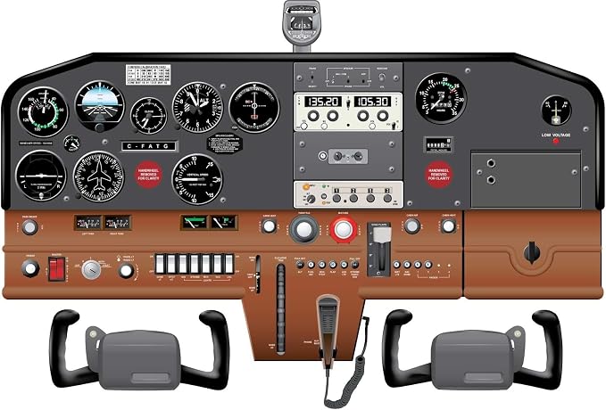 Cessna 152 Version 1.0 Aircraft Cockpit Training Poster by Unknown