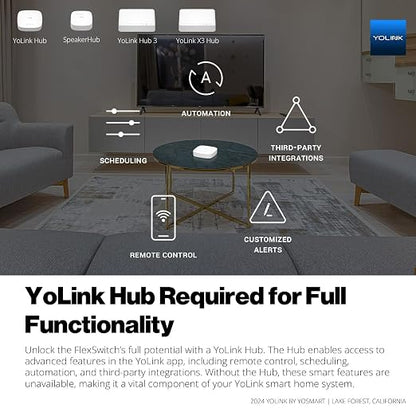 YoLink FlexSwitch, Single Pole Switch, Long-Lasting Battery Powered Smart Light - Image 9