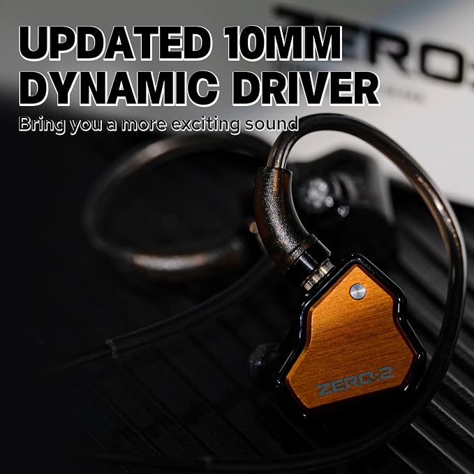 Linsoul 7Hz x Crinacle Zero:2 in Ear Monitor, Updated 10mm Dynamic Driver IEM - Image 3
