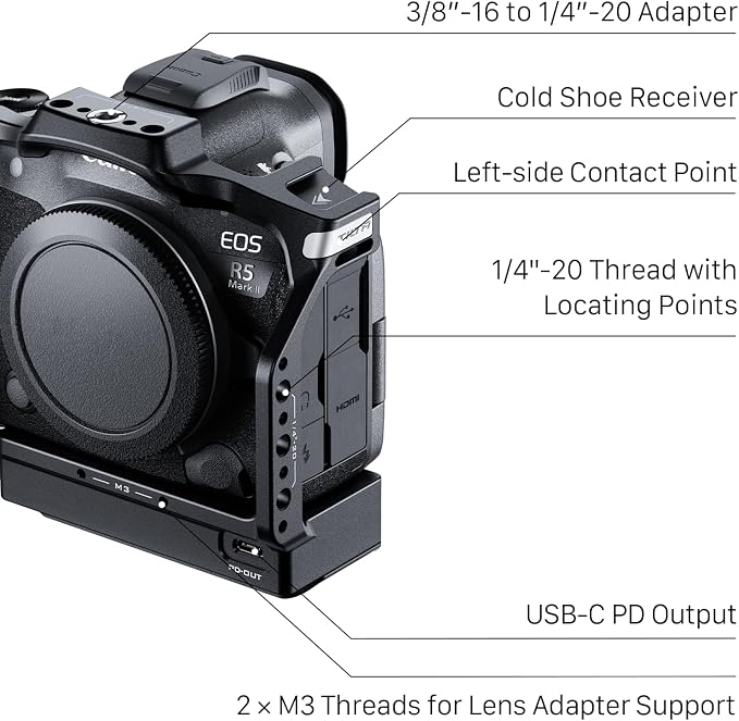 Tilta Full Camera Cage with Cooling System Compatible with Canon R5 Mark II - Image 3