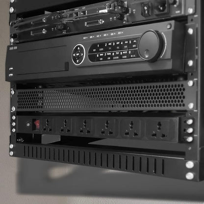 RIVECO 4U 19" Wall Mount Network Rack – 17.7" Deep 2 Post Open Frame Cabinet - Image 8