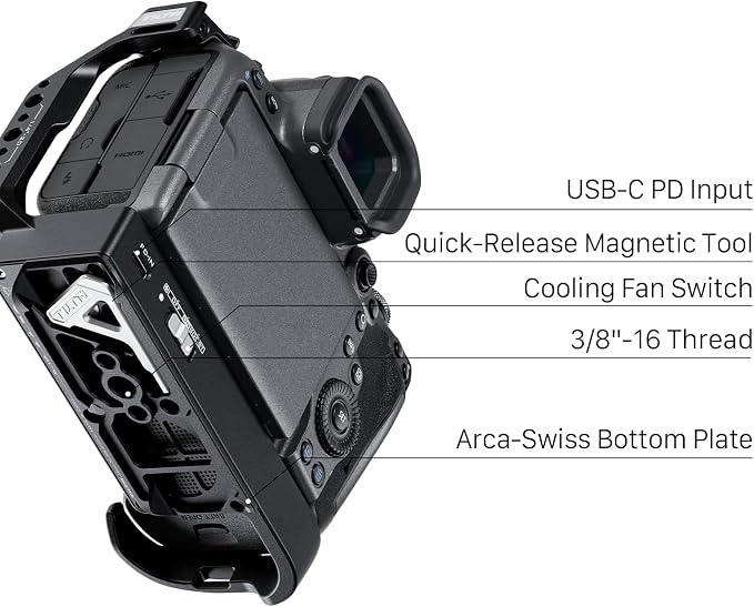 Tilta Full Camera Cage with Cooling System Compatible with Canon R5 Mark II - Image 5