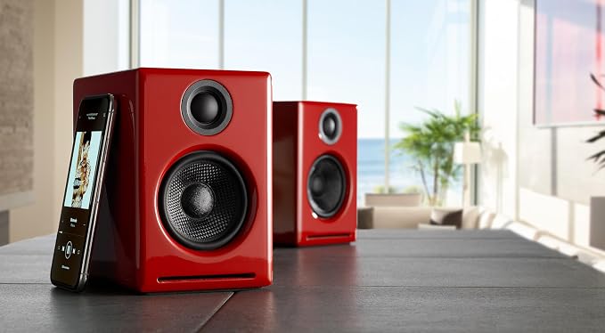 Audioengine A2+ 24 Bit 60 Watt Bluetooth Desktop Computer Speakers - Image 4
