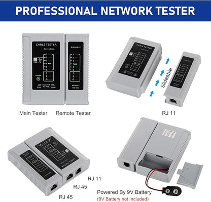 RJ45 Crimp Tool Kit Pass Thru Ethernet Crimper - Image 7