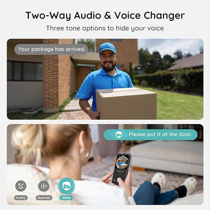 BOIFUN Video Doorbell Camera Wireless, 180° Wide View, 2K HD, No Subscription - Image 5