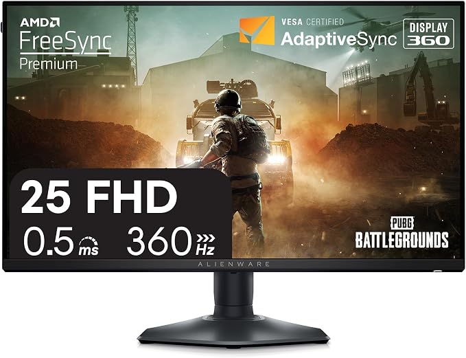 Alienware 25 Gaming Monitor AW2523HF 24.5" IPS LED Full HD 360Hz Display by Alienware