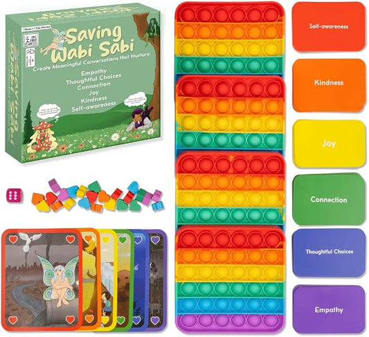 The Fidget Game Saving Wabi Sabi -130 Fun Conversation Cards & Challenges by TheFidgetGame