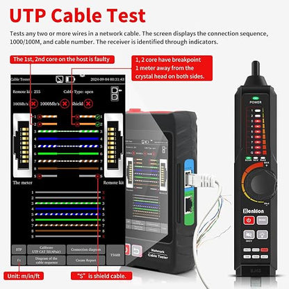 Multifunction RJ45 Network Caber Tester, Rechargeable Ethernet Cable Tracer - Image 3