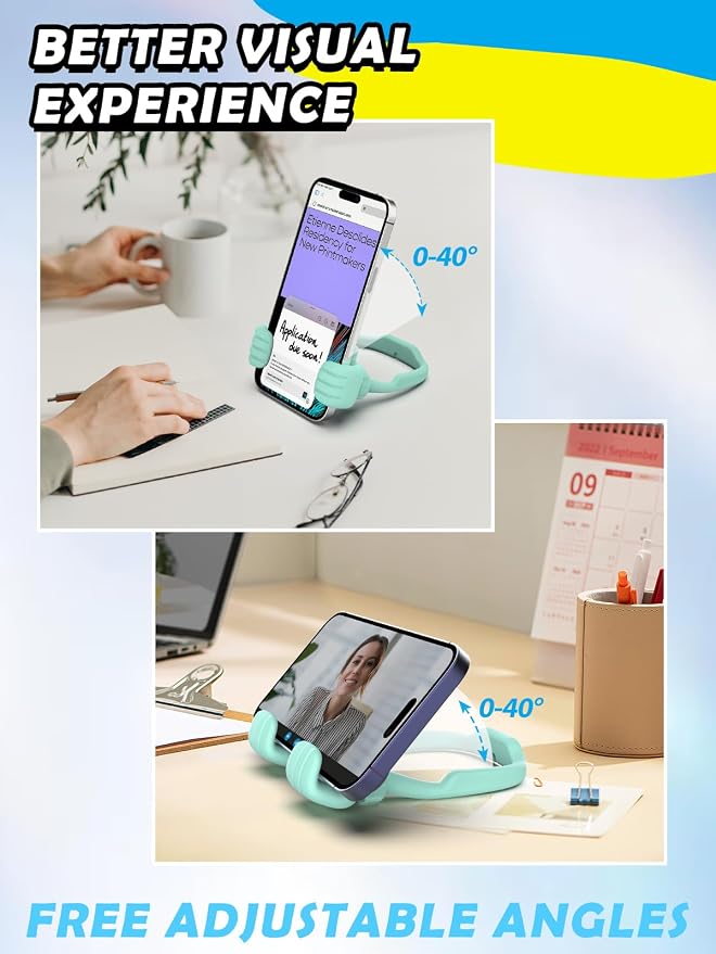 Back to School Supplies Gifts for Boys Girls Cell Phone Stand: Thumbs Up Lazy - Image 4