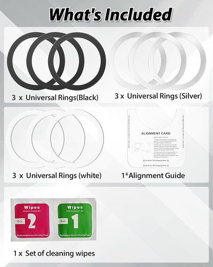 Metal Rings, Ultra-Thin for MagSafe Sticker, Magnetic Adapter, Phone - Image 7