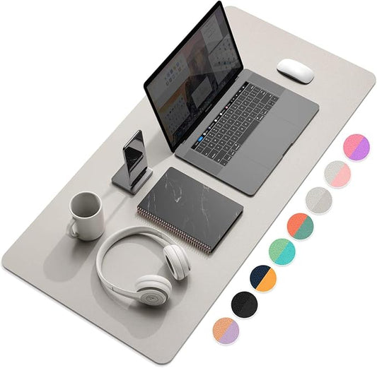YSAGi Multifunctional Office Desk Pad, Ultra Thin Waterproof PU Leather Mouse by YSAGi