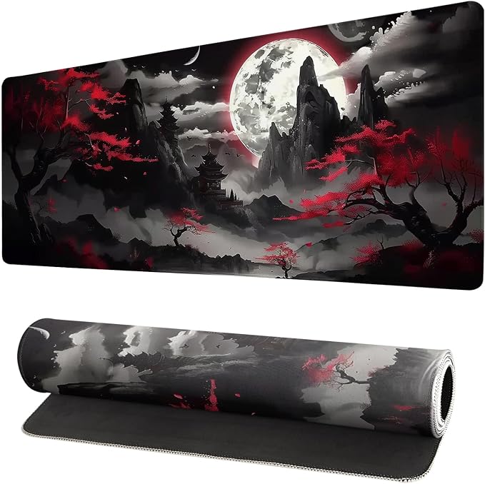 Extended Gaming Mouse Pad, Large Desk Mat XL Anime Mouse Pad Waterproof by Brecoy