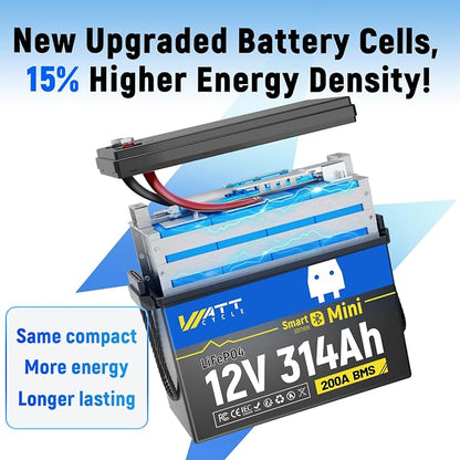 12V 314Ah Mini LiFePO4 Battery Bluetooth - Image 8
