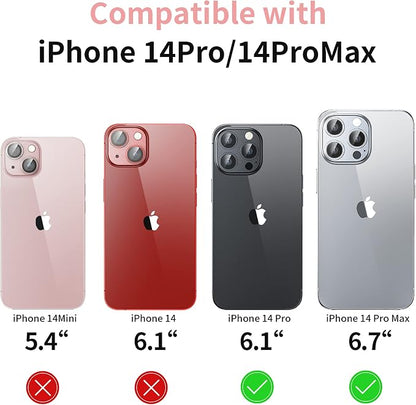 Camera Lens Protector for iPhone 14 Pro/iPhone 14 Pro Max, Alloy Metal Camera - Image 6
