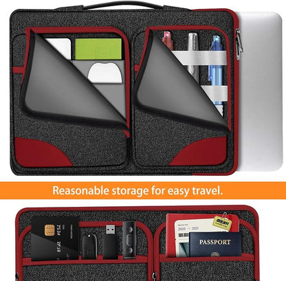 ZINZ Laptop Case 15 15.6 16 inches Sleeve Slim Briefcase Spill-Resistant Handbag - Image 4