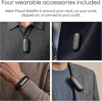 Plaud NotePin S AI Voice Recorder, Wearable AI Notetaker, AI Transcribe & - Image 3
