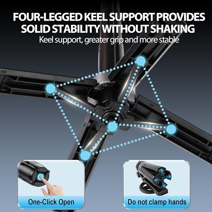 2025 New 4 in 1 Multifunctional Magnetic Selfie Stick, 360° Rotation Phone - Image 4