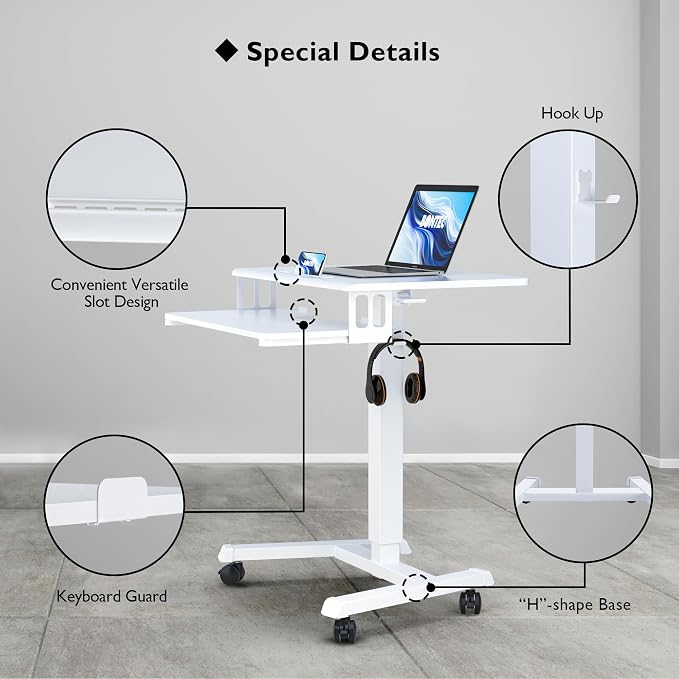 BONTEC Mobile Standing Desk - Image 5