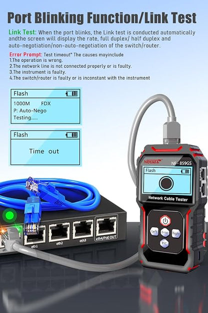 NF-8209S Network Cable Tester, RJ45 Ethernet Tester - Image 4