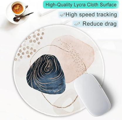 ITNRSIIET Round Mouse Pad with Stitched Edge Premium-Textured Waterproof - Image 6