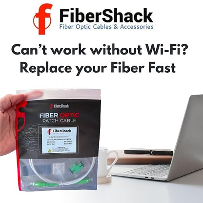 Fibershack - White SC/APC Fiber Optic Internet Cable 30ft - 10M SCAPC Simplex - Image 6