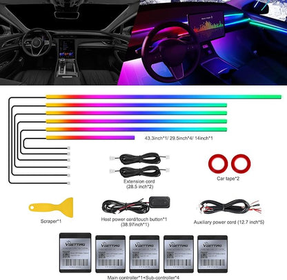 Dreamcolor Acrylic Interior Car LED Strip Light - Image 3