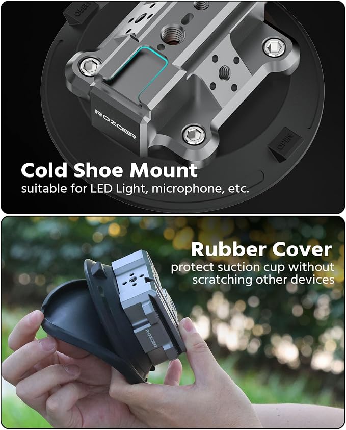 4.5" Suction Cup Camera Mount – Car, Windshield & Dash Cam Mount - Image 5