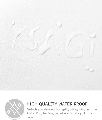 YSAGi Non-Slip Leather Desk Pad XL Size, Waterproof Laptop Computer Desk - Image 3
