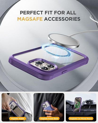 Miracase for iPhone 15 Pro Case Full-Body Built-in Glass Screen Protector& - Image 6