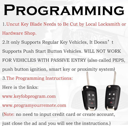 SUPALAND Key Fob Replacement Fits - Image 4