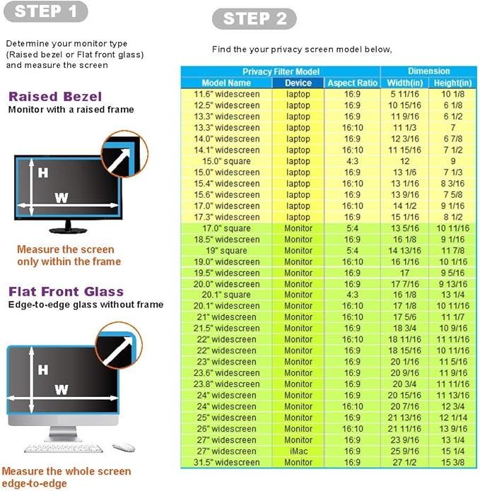 15.4 Inch - 16:10 Aspect Ratio - Laptop Privacy Screen Filter - Image 3