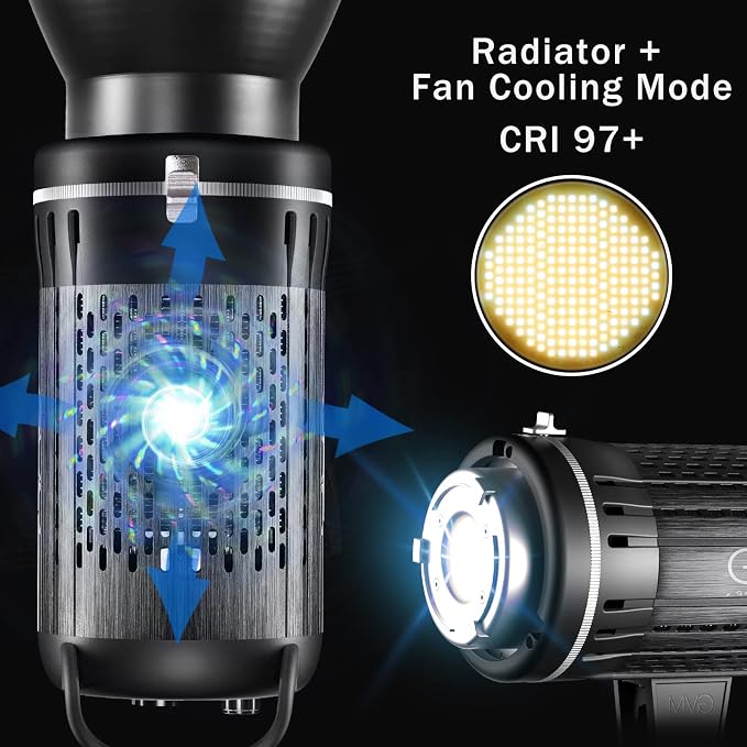 Bi-Color LED Video Light, GVM 200W Photography Lighting - Image 6
