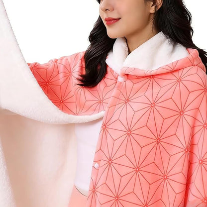 Juejuezi Hooded Wearable Blanket Hoodie Throw Blanket Cloak Cosplay Costume - Image 5